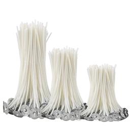 Smokeless Wax Candle Wicks para fazer velas DIY, Núcleo de algodão puro, Pavios pré-encerados, Ferramentas artesanais para fazer velas, 9 cm, 15 cm, 20cm, 100pcs - Image 4