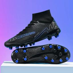 Chuteiras de treinamento profissional para homens, sapatos de futebol, botas de futebol ao ar livre, turf futsal, grama de fósforo antiderrapante, respirável, unissex - Image 6