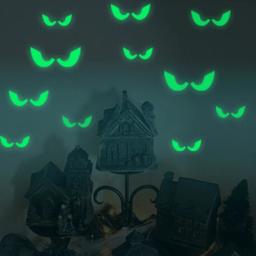 36/pcs decalques de parede luminosos de Halloween que brilham no escuro olhos adesivo de janela para decoração de Halloween para suprimentos de festa em casa - Image 2