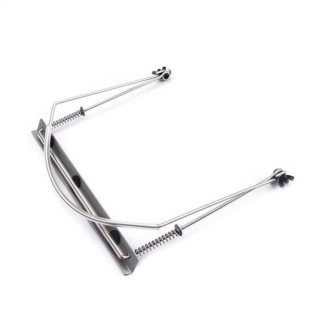 24 buracos porta-pescoço gaita, armação metálica, harpa, boca modelo, acessório órgão (prata) - Image 1