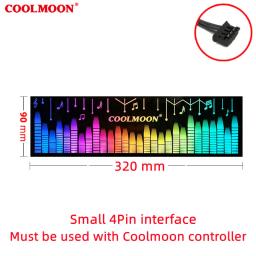 COOLMOON-RGB Painel Lateral Emissor de Luz para Iluminação PC, Quadro de Suporte, Energia LED, Chassi Desktop, CPU Bracket Board - Image 2