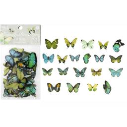 Transparente borboleta adesivos, asas decorativas, resina epóxi enchimento, artesanato DIY, livro, decoração de casa, 40pcs por saco - Image 6