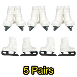 NK-Patins de gelo oficiais para boneca Barbie, sapatos, equipamento de patinação, acessórios Dollhouse, miniaturesToy, 5 pares - Image 2