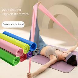 Faixa de resistência elástica para ioga e pilates, 150cm, elástico, para treinamento, ginásio, fitness, treinamento - Image 1