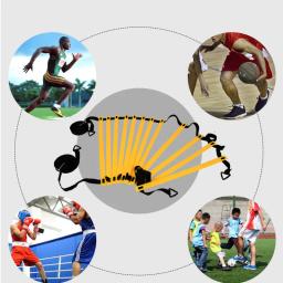 Kit de equipamentos de fitness para treinamento de agilidade velocidade escada, marcador disco, paraquedas resistência, corda pular, Footwork Set, futebol, futebol - Image 4