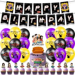 Decoração De Festa De Aniversário De Velhos Amigos, Banner De Balão, Backdrop Bolo Topper, Fontes Do Partido - Image 3