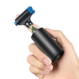 Alumínio portátil Alloy Bomba de bicicleta, CO2 Inflator, Schrader, Presta Adaptador, Segurança, Automático, Mini Mão - Image 4