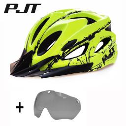 Capacete de bicicleta com viseira solar e lente para adultos, capacetes de ciclismo leves, respiráveis, coloridos, acessórios de bicicleta, para 57-62cm - Image 6