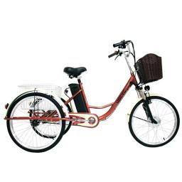 Bicicleta triciclo adulto de alumínio elétrico de venda quente/novo design barato 24 polegadas 26 polegadas - Image 1