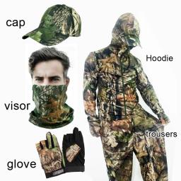 3D biomimética camuflagem pesca, caça, observação de pássaros, terno de camuflagem sniper, terno de camuflagem tática respirável - Image 1