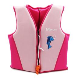 Terno de sobrevivência flutuabilidade infantil, neoprene inflável, colete salva-vidas para esportes aquáticos, portátil com apito de emergência, acessórios ao ar livre - Image 2