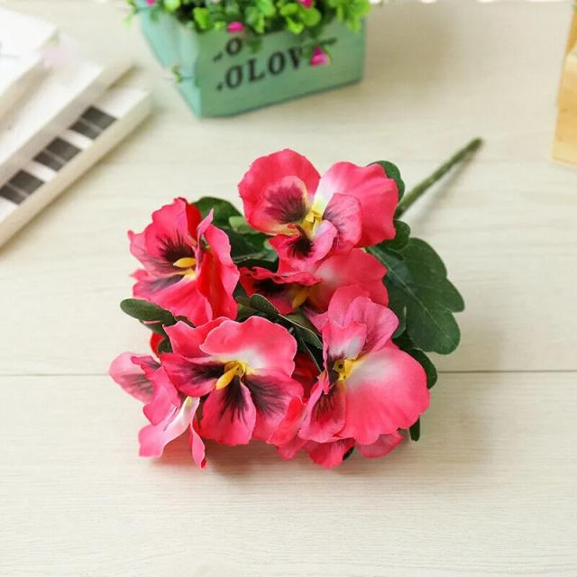 Buquê de 10 Cabeças de Flores Artificiais de Seda para Casamento e Decorações Criativas de Interiores