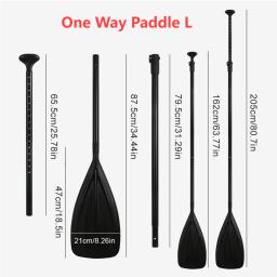 Liga de alumínio Stand Up Paddle, barco de caiaque, flutuador portátil, destacável, Afloat remos, comprimento ajustável Paddles, 3-4 seções - Image 5