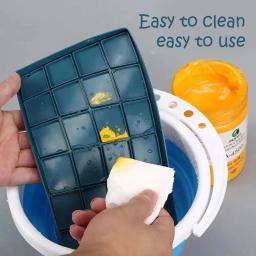 10/12/24 grade cor paleta caixa de pintura compartimento plástico macio caixa de silicone com capa flip transparente retangular tinta a óleo - Image 3