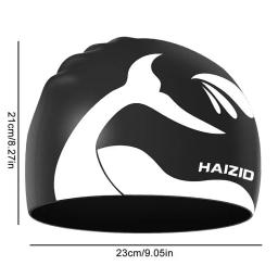 Silicone Homens Mulheres Cabelo Longo Swim Pool Hat Esportes Adultos Proteger Orelhas Natação Hat Cover Para Crianças Crianças - Image 6