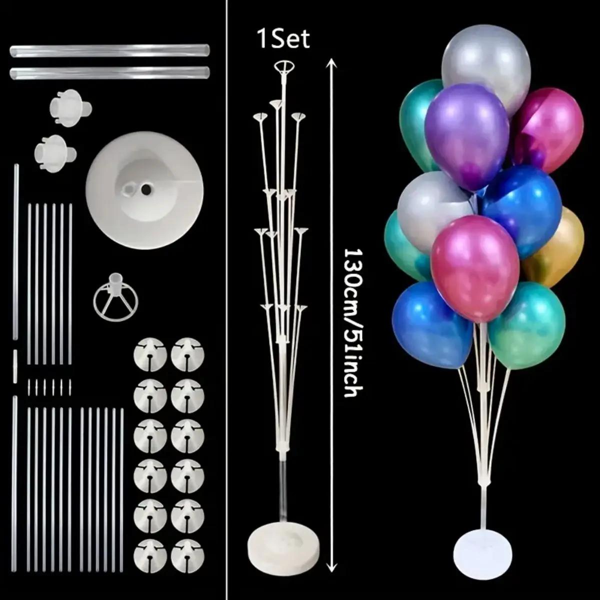 Balão Arco Titular Kit com Base e Pólo, Reutilizável, Aniversário, Casamento, Bebê, Decorações De Festa - Image 1