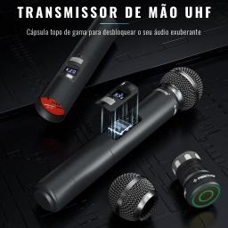 PTU-7000 Phenyx Pro Profissional Quad Channel UHF Sistema de microfone sem fio Microfones portáteis para Igreja, DJ, Cantar, Karaokê - Image 5
