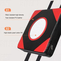 Alvo de parede quadrado couro do plutônio treinamento boxe saco de areia altura ajustável saco de boxe almofada de perfuração de parede fitness taekwondo - Image 5