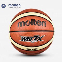 Bola de basquete de couro fundido PU, antiderrapante, resistente ao desgaste, oficial, esportes de equipe, interior, ao ar livre, jogo, treinamento, original, BGX-7WN - Image 1
