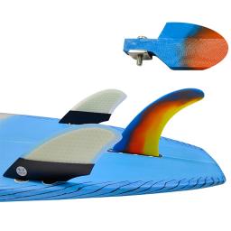 Única prancha Fin Stand Up Paddle Sport, Central, Quilha, Honeycomb, Longboard Fin, Centro Fibra de Vidro, Surf, 7 in, 7 in - Image 1