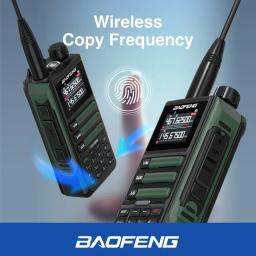 2 peças baofeng uv16m v2 walkie talkie 15w 50km de longo alcance 999ch presunto rádios fm uhf vhf typec carga inc redução de ruído rádio bidirecional - Image 3