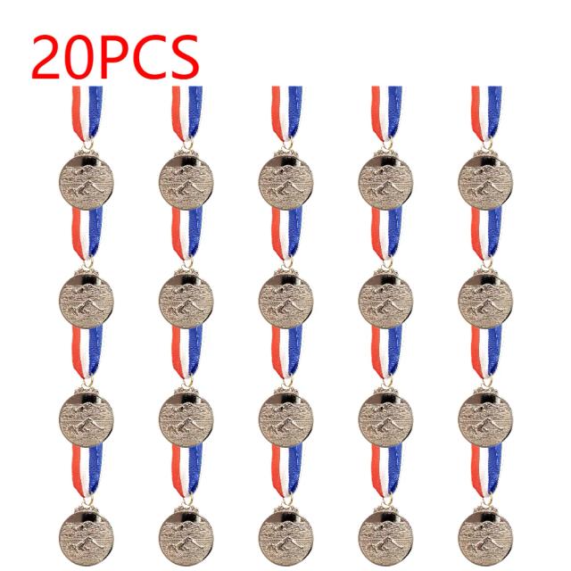 Medalha de Vencedor com Fita Personalizada para Competições de Corrida - Opções em Ouro, Prata e Bronze (5cm) - 1 a 20 Peças disponíveis