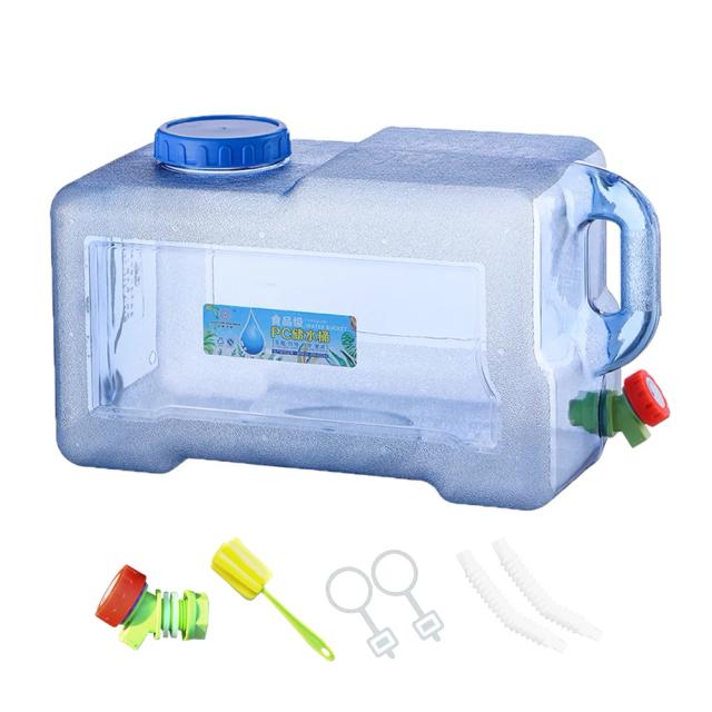 Tanque de Água Portátil Multiuso para Camping com Torneira, Grande Capacidade de 18L a 22L - Ideal para Caminhadas e Pesca