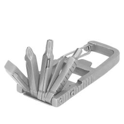Chaveiro multitool 12 em 1 dobrável multi ferramenta de aço inoxidável ao ar livre chave fenda bit 12 em 1 chaveiro multitool - Image 4