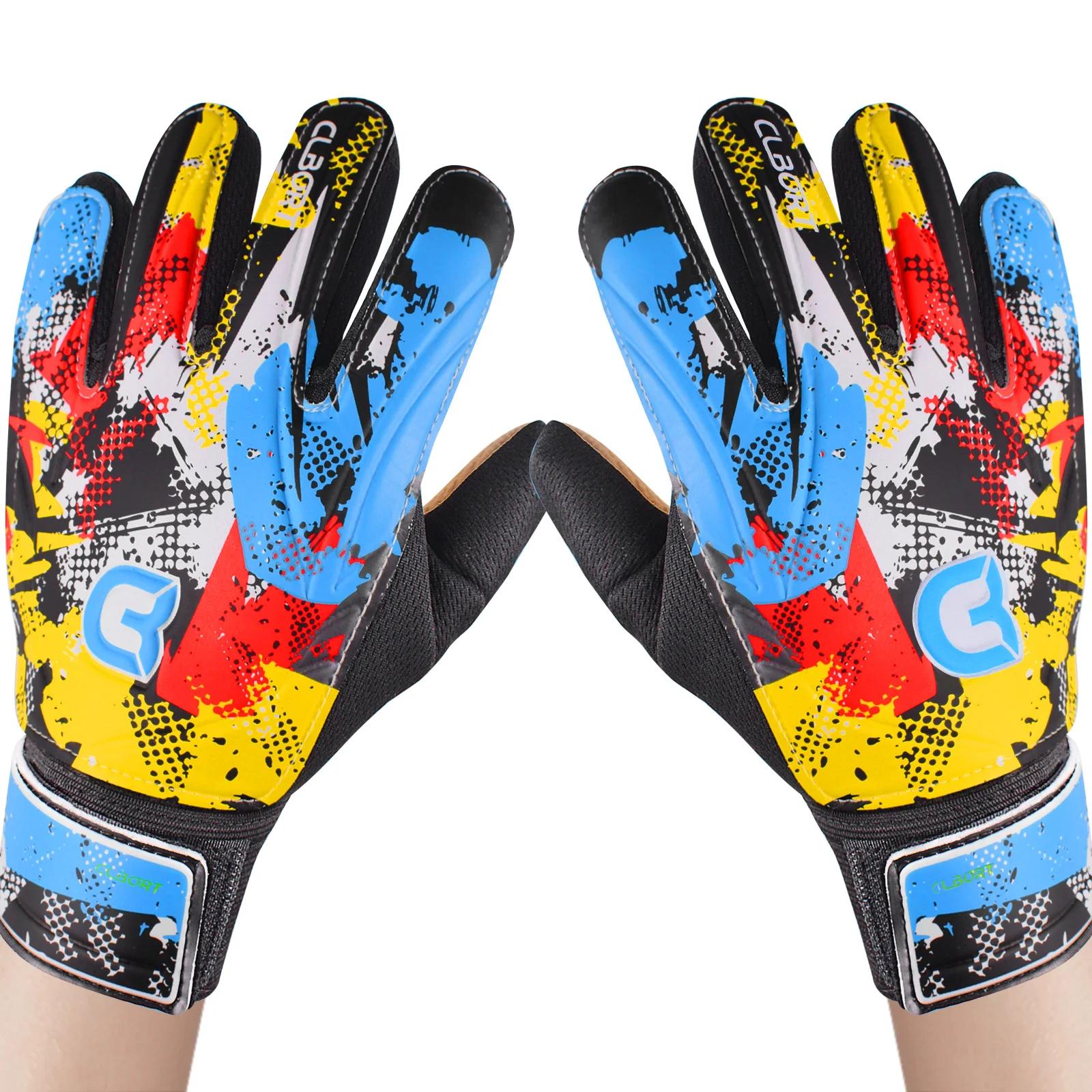 Luvas do goleiro do Non-Slip do estilo do graffiti com aperto forte, Luvas do goleiro do futebol - Image 1