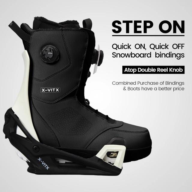 Yueyeren Fixações Step On para Snowboard Liberdade e Controle