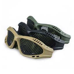Óculos táticos protetores ao ar livre, Óculos de segurança confortáveis Airsoft, Anti Fog with Metal Mesh, PC Len for Paintball Hunting - Image 1