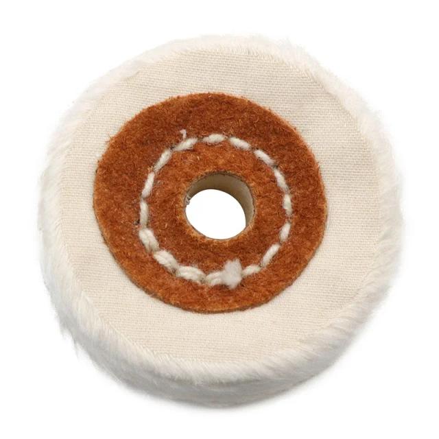 Roda de Polimento de Algodão Branco para Superfícies de Aço Inoxidável e Joias com Alta Resistência