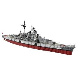 Militar Bismarck Navio de Guerra Building Blocks Set, DIY Bricks Display Model, coleção de presente do miúdo, MOC Bout - Image 1