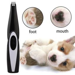 Recarregável pet clipper orelha olhos aparador de pêlos clipper cão gato pata clippers elétricos de baixo nível ruído pele grooming kits máquina corte - Image 1