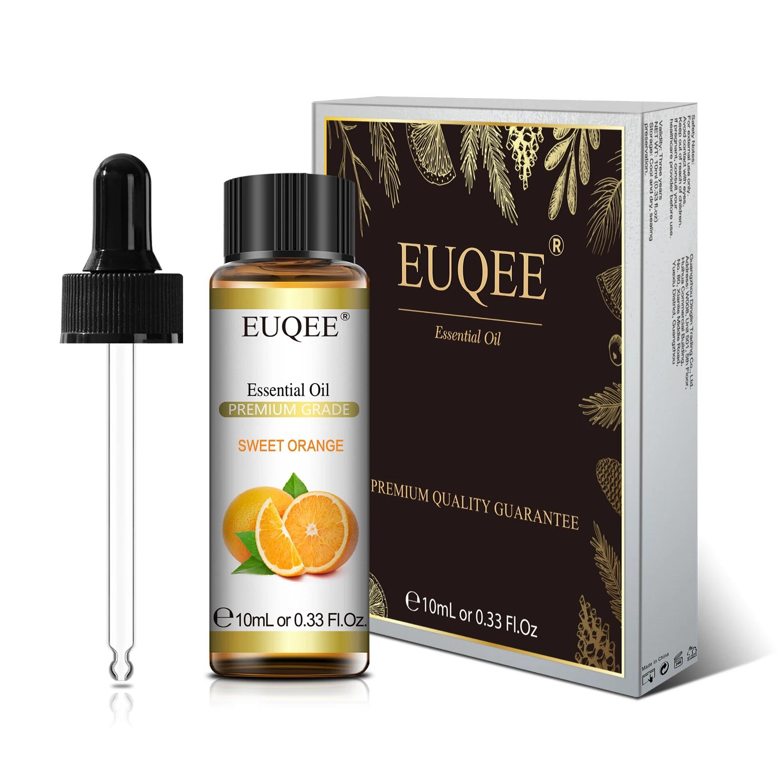 EUQEE Natural Plant Essential Oil com conta-gotas, Difusor, Umidificador, Lavanda, Jasmim, Eucalipto, Baunilha, 10ml - Image 1