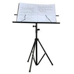Foldable Music Sheet Tripod Stand, Suporte de aço inoxidável Desktop Music, Suporte ajustável com saco, Acessórios para instrumentos musicais - Image 2