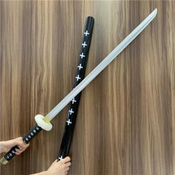 Preto Zoro Samurai Espada, Lei Trafalgar, Cosplay Arma, Katana Knife, Segurança PU, Ninja Prop Brinquedos, 104 centímetros - Image 6