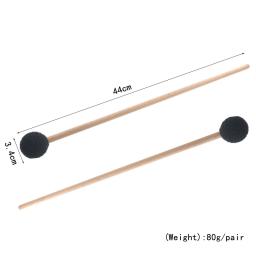 Baquetas maletes marimba vibrafone lã envolto mallet vibe varas macio cabeça fio médio duro birch alças percussão - Image 6