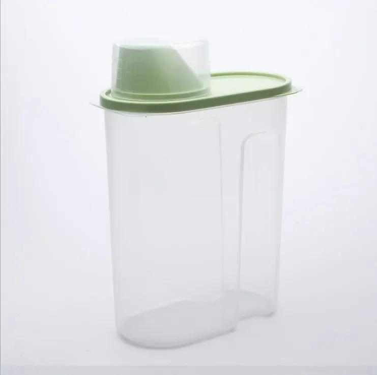 Recipiente De Armazenamento De Alimentos Para Animais De Estimação Tigela De Cachorro Alimentador De Gato, Balde, Grande Capacidade, Copo De Medição, Cão Suprimentos - Image 1