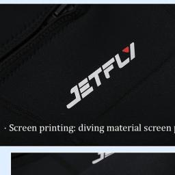 Terno de mergulho em neoprene para homens, jaqueta e calça wetsuit, roupas de surf e surf, traje aquecido subaquático, 3mm, 2024 - Image 4