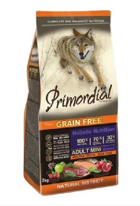 Alimento Premium Sem Grãos para Cães de Pequenas Raças com Truta e Pato - 2 kg
