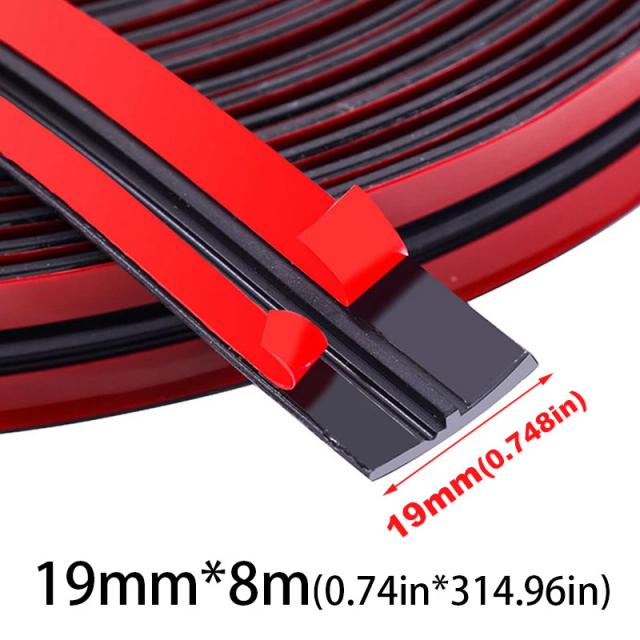 Tira de Vedação Universal para Para-brisa de Carro 14mm/19mm
