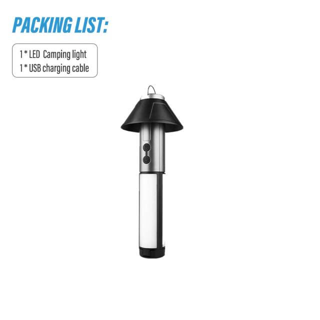 Lanterna Multifuncional para Camping e Escalada: 2 em 1 com Poste Retrátil Ideal para Atividades ao Ar Livre