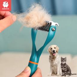 Kimpets Fur Knot Grooming Pente, escova de remoção de pêlos gato, ferramentas dupla face, Dog Grooming, Pet Products Fornecedores - Image 1