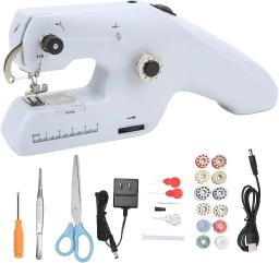 Máquina de costura portátil automática, Mini máquina de costura elétrica portátil para adultos, DIY Home Sewing Tool - Image 1