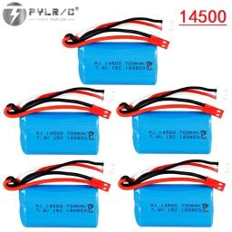 Bateria Recarregável LIPO, 7.4V, 700mAh, 14500, FT007, Barco RC, Lancha rápida, Syma F1, FX059, Aeronave 2s - Image 1