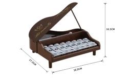 8-mês de idade bebê de percussão de mão de oito tons instrumento musical xilofone de dois em um piano de brinquedo de música de bebê - Image 2