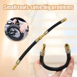 Adaptador de compressor de ar de mangueira de borracha flexível, extensor de haste de válvula de pneu de carro para bicicletas, motocicletas, reboques, carrinhos de passageiros - Image 4