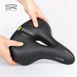 SR-Sela de bicicleta confortável para homens e mulheres, assento MTB macio, bicicleta de estrada, esporte, off-road, casual, à prova de choque, ciclismo, sela de espuma oca - Image 4