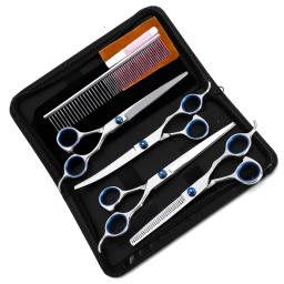 Curvo Pet Grooming Scissors, Para cima e para baixo, Sharp Animal Cat Hair Cut, Barber Cutting Tool com Safety Round Tip - Image 3